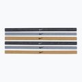 Пов'язки на голову Nike Swoosh Sport Metalic 6 шт. сіро-золоті N1002008-097 2