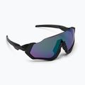 Окуляри велосипедні Oakley Flight Jacket чорно-фіолетові 0OO9401