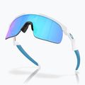 Дитячі сонцезахисні окуляри Oakley Resistor поліровані білі / сапфірові 5