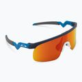 Дитячі сонцезахисні окуляри Oakley Resistor матовий темно-синій/призмовий рубін