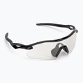 Сонцезахисні окуляри Oakley Radar Plate поліровані чорні/прозорі до чорних іридних фотохромних окулярів