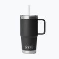 Термокружка YETI Rambler Straw 739 ml black
