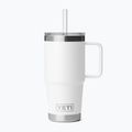 Термокружка YETI Rambler Straw 739 ml white