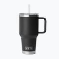 Термокружка YETI Rambler Straw 1000 ml black