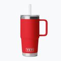Термокружка YETI Rambler Straw 739 ml rescue red