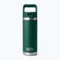 Пляшка термічна YETI Rambler C Straw 532 ml black forest green