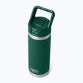 Пляшка термічна YETI Rambler C Straw 532 ml black forest green 4