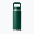Пляшка термічна YETI Rambler Straw 769 ml black forest green 2