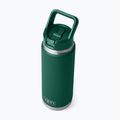 Пляшка термічна YETI Rambler Straw 769 ml black forest green 4