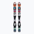 Лижі гірські дитячі Salomon T1 XS + C5 кольорові L40891100
