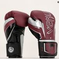 Рукавиці боксерські Venum Elite Evo burgundy/silver 6