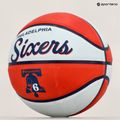 Міні м'яч баскетбольний  Wilson NBA Team Retro Mini Philadelphia 76ers WTB3200XBPHI розмір 3 5