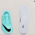Футбольні бутси кросівки дитячі Nike Jr Mercurial Vapor 15 Club TF hyper turquoise/black/ white/fuchsia dream 8