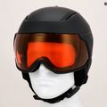 Шолом гірськолижний жіночий Giro Aria Spherical matte black/vivid cooper 9