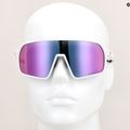 Окуляри сонцезахисні GOG Okeanos matt white/black/polychromatic purple-green 7