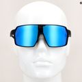 Окуляри сонцезахисні GOG Kronos matt black/polychromatic white-blue 10