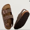 BIRKENSTOCK Milano BFBC Вузькі босоніжки кольору мокко 11