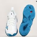 Кросівки для волейболу чоловічі Mizuno Wave Momentum 3 white/sailor blue/silver 10