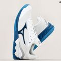 Кросівки для волейболу чоловічі Mizuno Wave Luminous 2 white/sailor blue/silver 9