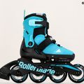 Дитячі роликові ковзани Rollerblade Microblade аква/чорні 10