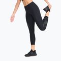 Легінси тренувальні жіночі 2XU Motion Mid-Rise Compression 7/8 black/dotted reflective logo 2