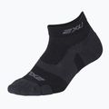 Шкарпетки для бігу 2XU Vectr Light Cushion 1/4 Crew black/titanium