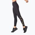 Легінси тренувальні жіночі 2XU Force Mid-Rise Compression black/gold 3