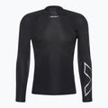 Лонгслів тренувальний чоловічий 2XU Core Compression black/silver 4