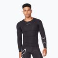 Лонгслів тренувальний чоловічий 2XU Core Compression black/silver