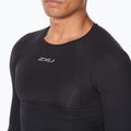 Лонгслів тренувальний чоловічий 2XU Core Compression black/silver 3