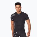 Футболка тренувальна чоловіча 2XU Core Compression black/silver