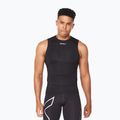 Майка тренувальна чоловіча 2XU Core Compression Sleeveless black/silver