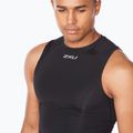 Майка тренувальна чоловіча 2XU Core Compression Sleeveless black/silver 3
