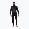 Чоловіча піна для плавання Rip Curl Dawn Patrol з капюшоном 6/4 мм на блискавці на грудях чорна
