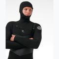 Чоловіча піна для плавання Rip Curl Dawn Patrol з капюшоном 6/4 мм на блискавці на грудях чорна 4
