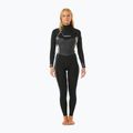 Гідрокостюм для плавання жіночий Rip Curl Dawn Patrol 4/3мм Chest Zip Sublimed black/ black/ multi