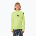 Лонгслів для плавання дитячий Rip Curl Brand Wave UPF Rash Vest lime