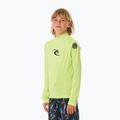 Лонгслів для плавання дитячий Rip Curl Brand Wave UPF Rash Vest lime 4