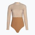 Купальник суцільний жіночий Rip Curl Premium Surf LS Surf light brown