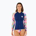 Жіноча футболка з довгим рукавом для плавання Rip Curl Party Wave Upf Zip multicolor