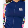 Жіноча футболка з довгим рукавом для плавання Rip Curl Party Wave Upf Zip multicolor 6