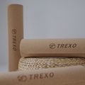 Килимок для йоги TREXO корковий TPE 6 mm помаранчевий YM-C01P 8