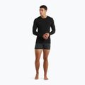 Чоловіча термоактивна футболка з довгим рукавом icebreaker Merino 150 Anatomica Crewe чорна 2