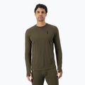 Чоловіча термоактивна кофта Mons Royale Cascade Merino Base Layer dark olive