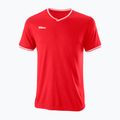 Футболка тенісна чоловіча Wilson Team II High V-Neck червона WRA794103