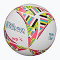 М'яч волейбольний пляжний Wilson AVP Movement white/pink/yellow розмір 5 4