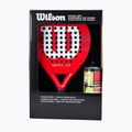 Ракетка для паделю + 3 м'ячики Wilson Optix XP Padel Kit Box red