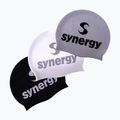 Шапочка для плавання Synergy Silicone Swim Cap 3 pcs. black/silver/white