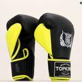 Рукавиці боксерські Top King Reborn Boxing Semi Leather black/yellow 6