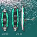 Надувна байдарка 3-х місна 12’6″ Aqua Marina Recreational Kayak зелена Laxo-380 19